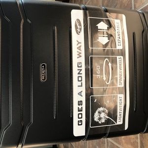 Luggage 3 Piece Spinner Hard-shell Suitcase BLACK